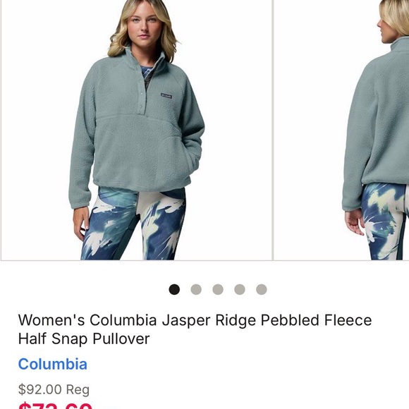 Columbia Jackets & Blazers - New without tags Columbia Women's Jasper Ridge Fleece Pullover in Blue